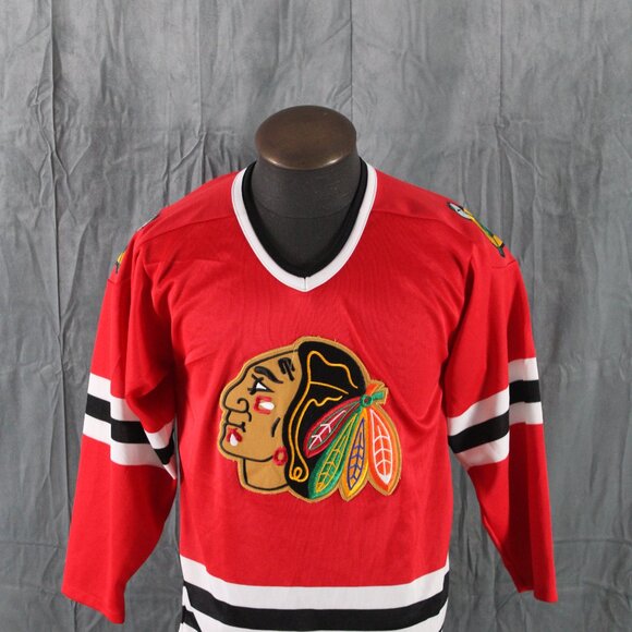 Chicago Blackhawks Jersey (VTG) - 1980s Away by CCM - Men's Small - Picture 3 of 9